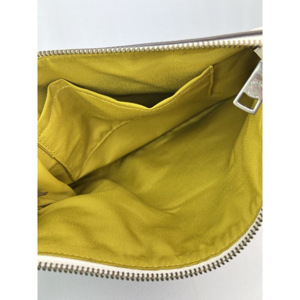 COACH F28382 East West Pop Crossbody Bag Chalk White Lime Olive Green Pouch - Picture 3 of 16